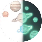 Świecące w ciemności naklejki ścienne