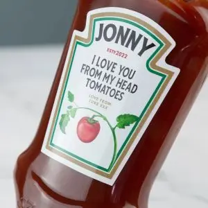 Naklejka - Spersonalizowany Sos Pomidorowy Ketchup