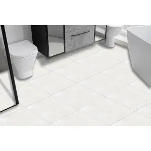Eleganckie Białe Płytki Podłogowe - 24 szt