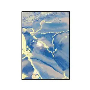 Abstrakcyjny Niebieski Plakat Sztuki