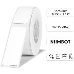 Naklejki etykiet NIIMBOT D11 / D110 / D101 Seria 14 x 40 mm / 160 szt. / Białe