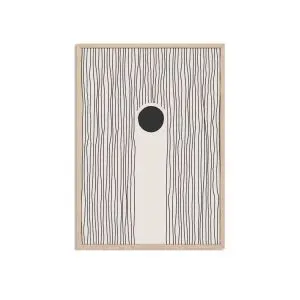 Abstrakcyjny minimalistyczny plakat z liniami
