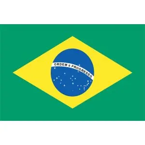 Brazylia Flaga - Naklejka