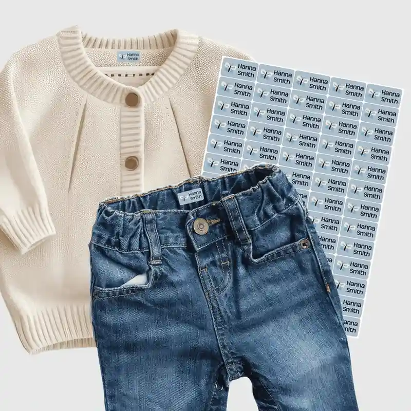 Naklejki imienne na ubrania