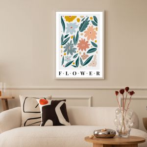 Kolorowy Plakat z Kwiatami