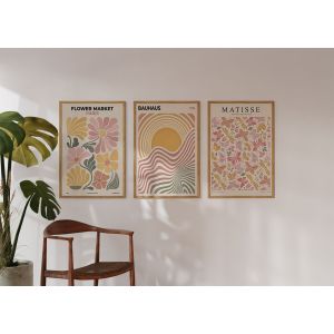  Poster - Bauhaus i Rynek Kwiatowy / Set of 3