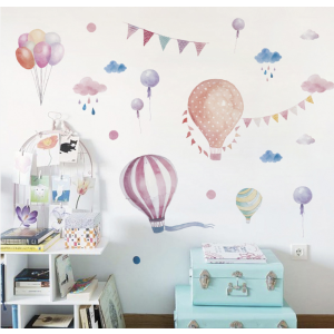 Dekoracja ścienna - Akwarelowe Balony