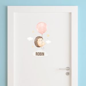 Door Sticker - Jeż Balon