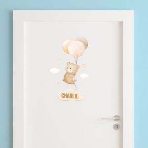 Door Sticker - Balonowy Niedźwiedź