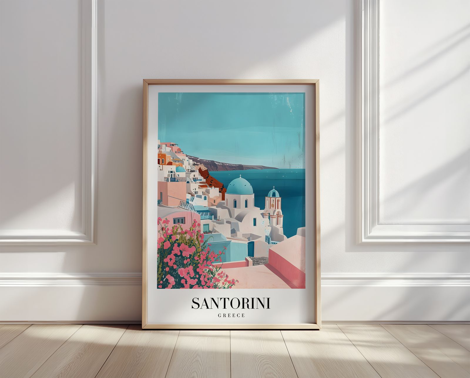 Plakat - Santorini Grecja