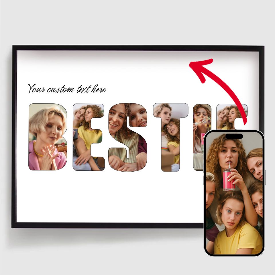 Spersonalizowane Plakaty - Bestie - Przesyłanie Zdjęć