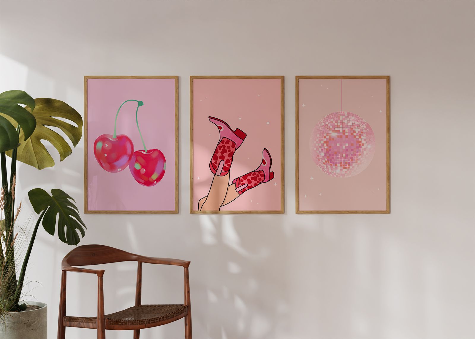 Plakat - Wiśnia, Buty, Disco / Zestaw 3