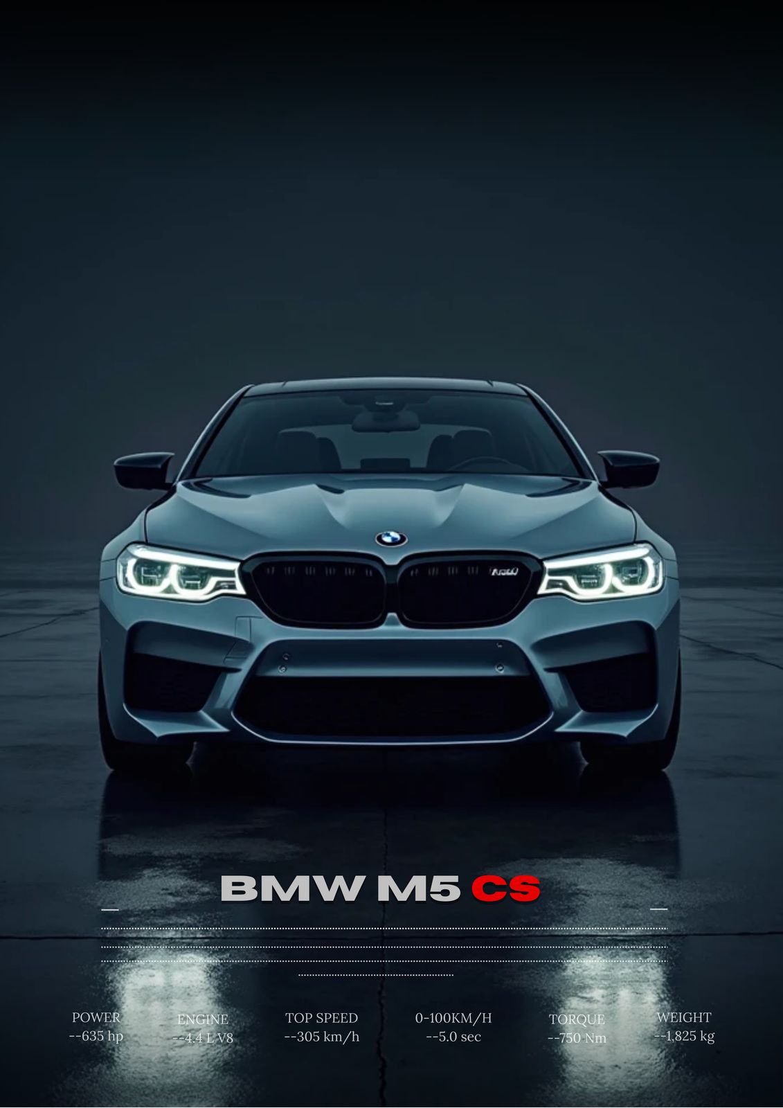 Plakat - BMW M5 CS