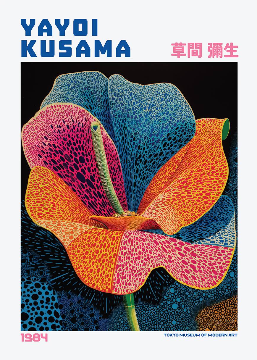 Plakat - Sztuka Kwiatowa Yayoi Kusamy