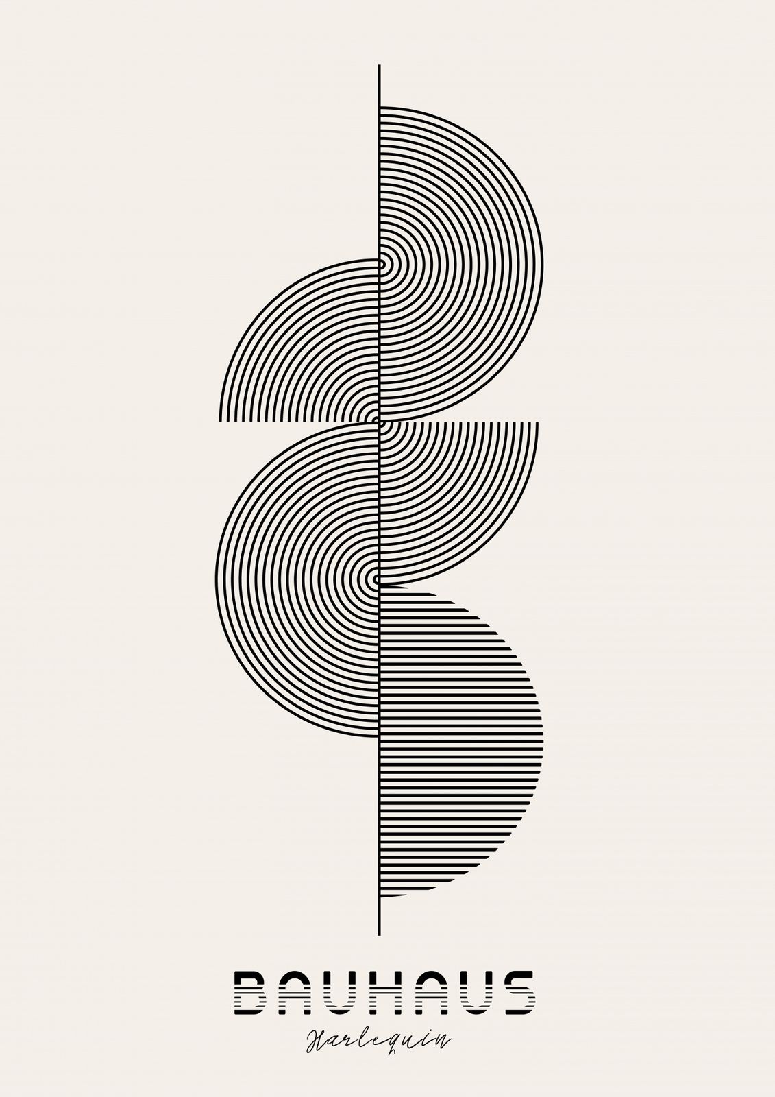 Plakat - Bauhaus Harlequin