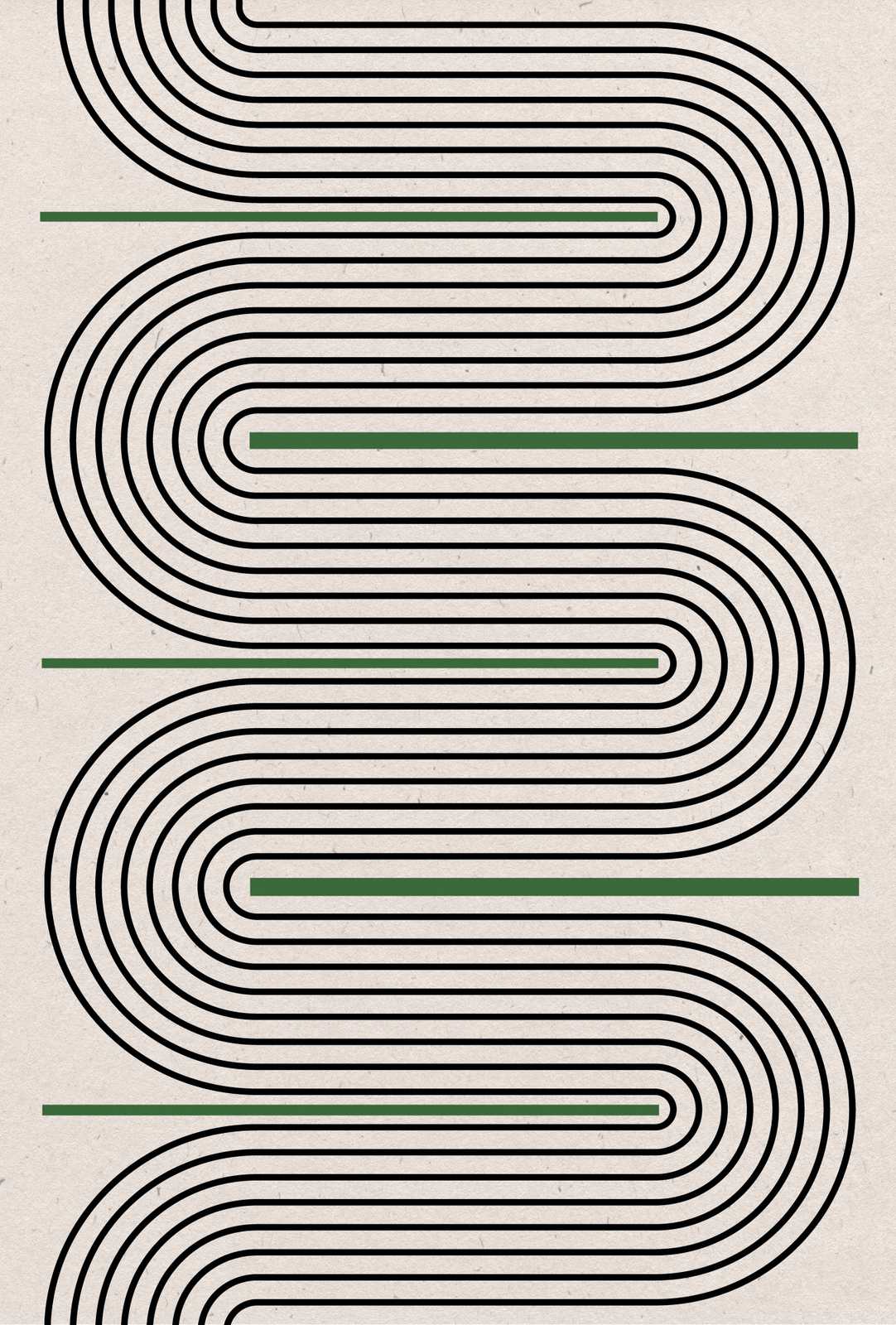 Plakat - Linie Abstrakcyjne