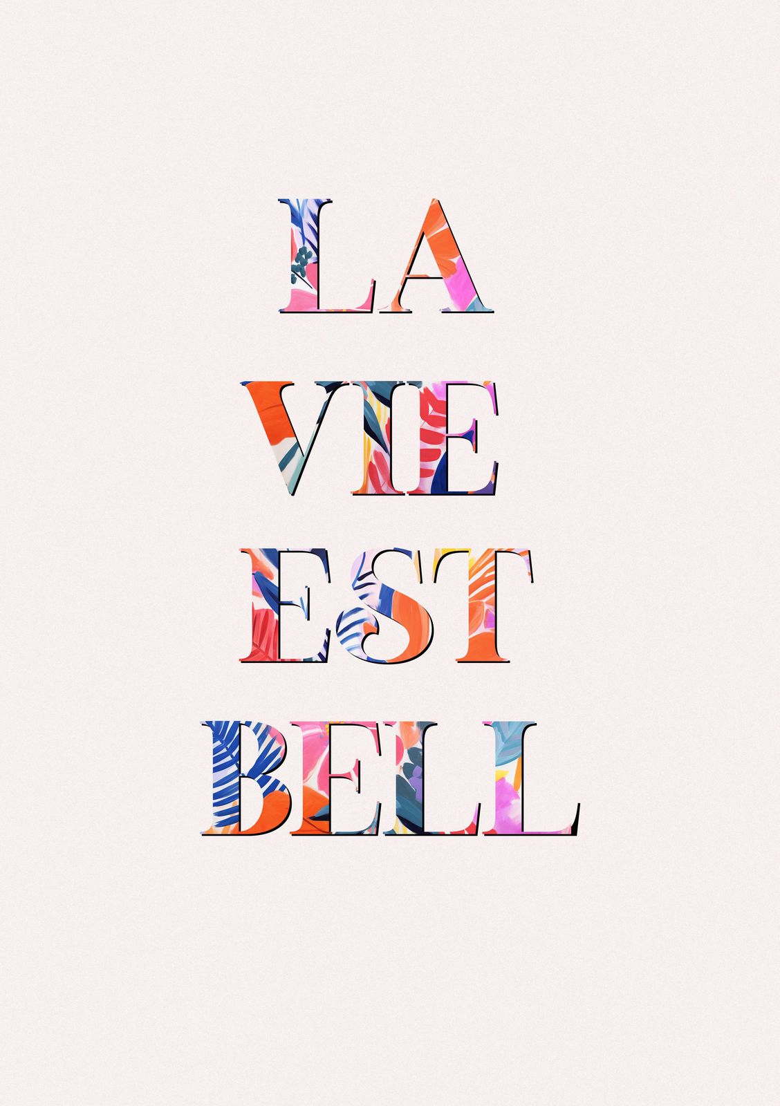 Plakat - La Vie Est Belle