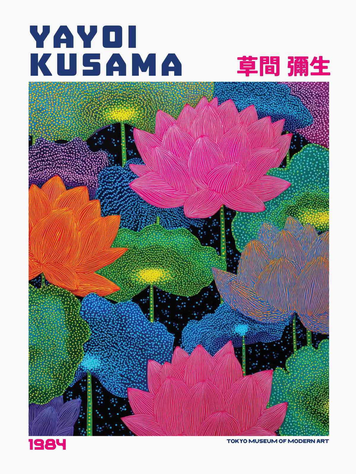 Plakat - Lotosy Yayoi Kusama