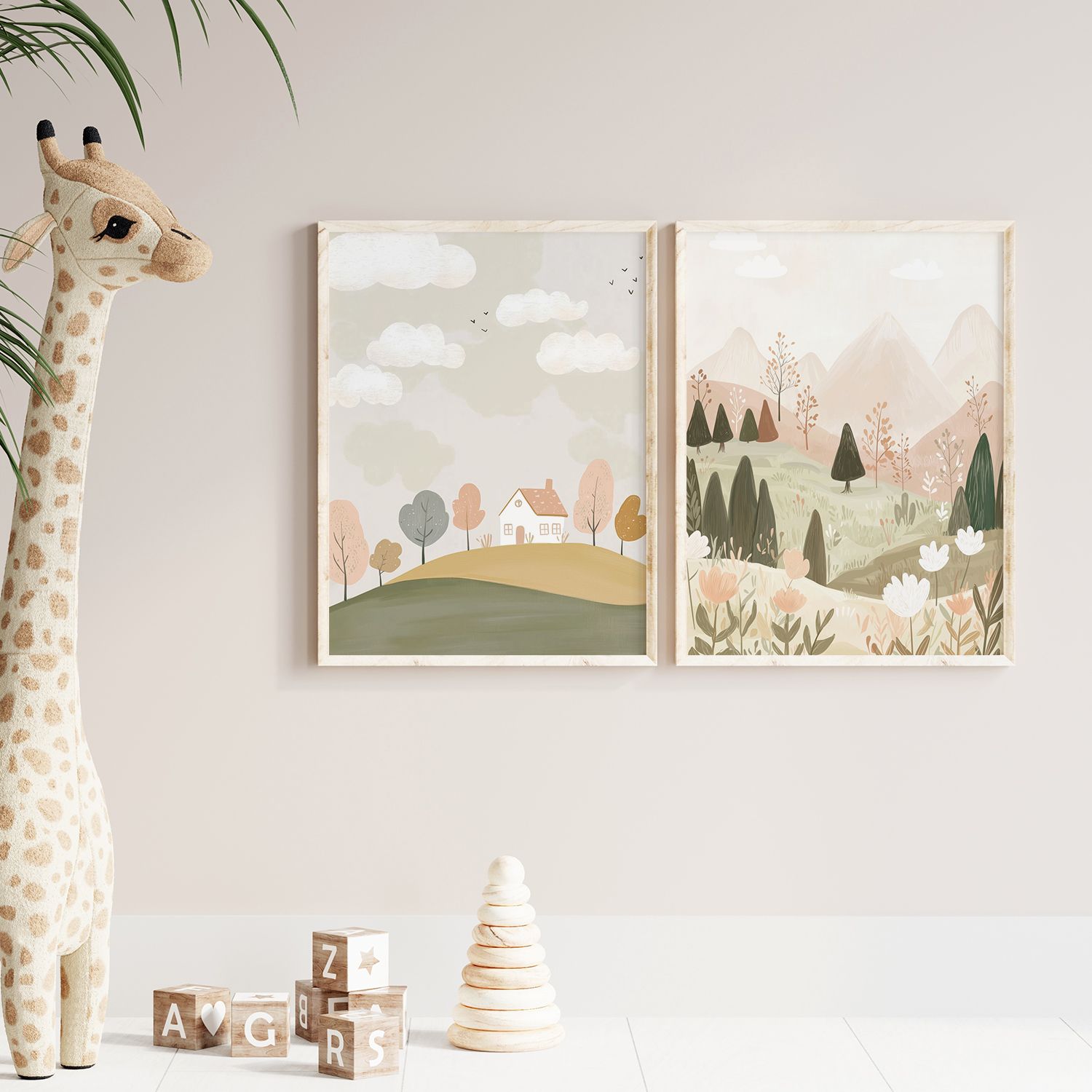 Plakat - Pastelowe Krajobrazy Zestaw 2
