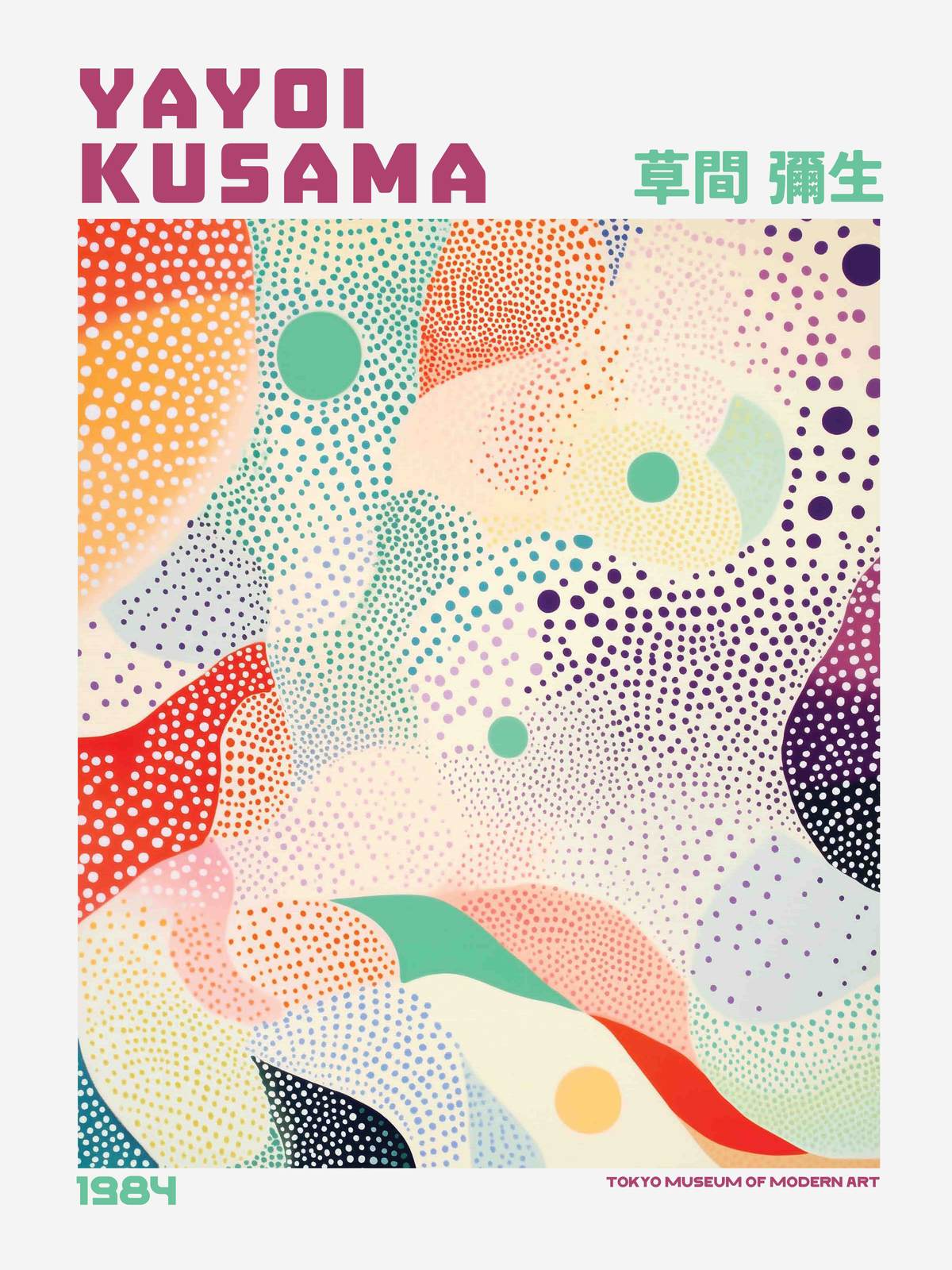 Plakat - Yayoi Kusama Abstrakcyjny