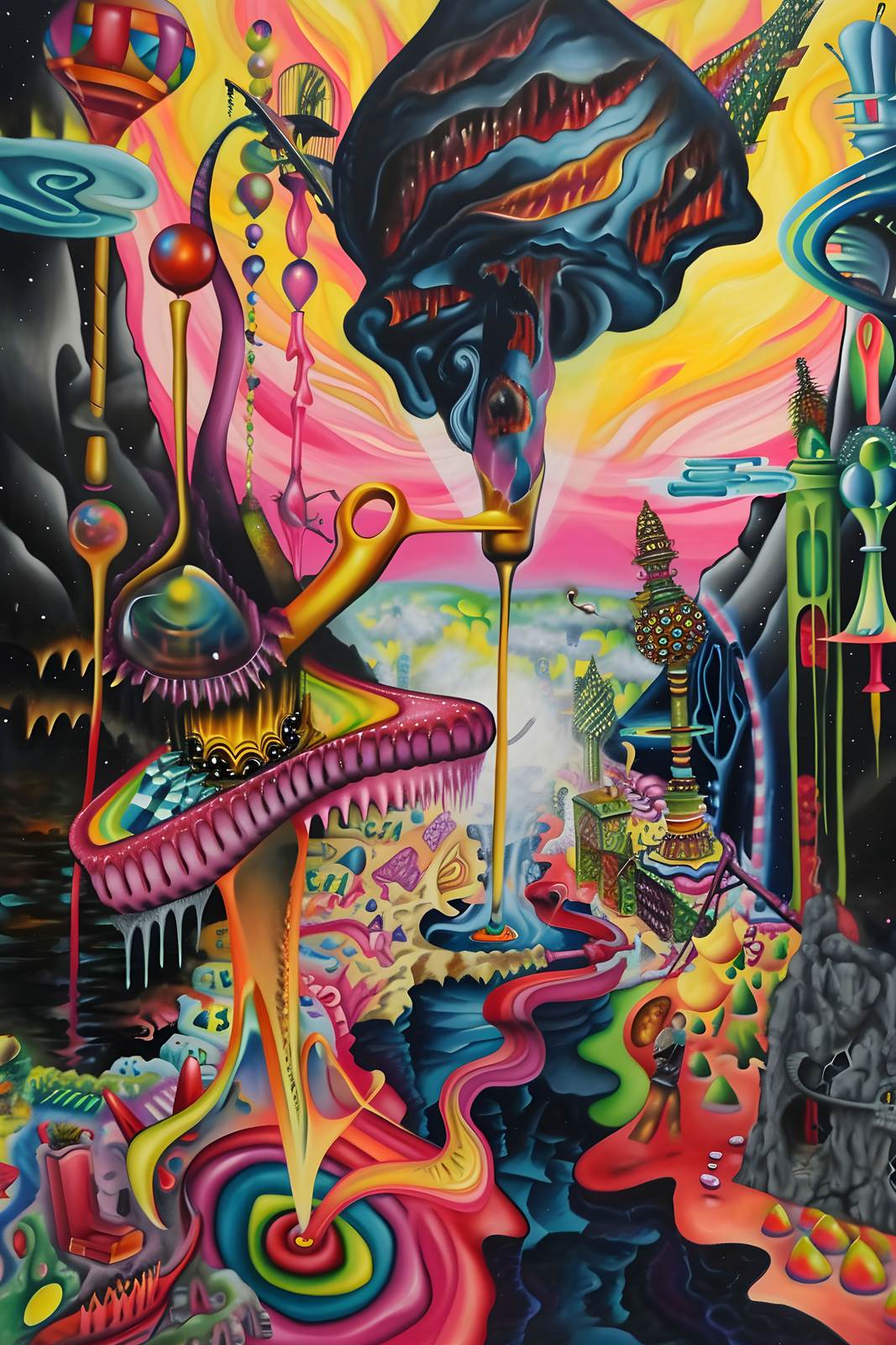 Plakat - Surrealistyczny Krajobraz Marzeń