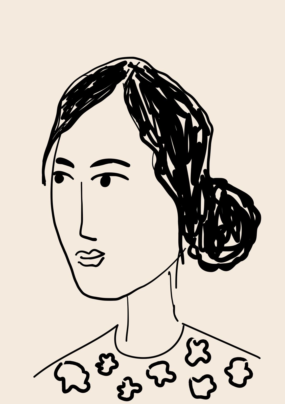 Plakat - Minimalistyczny Portret