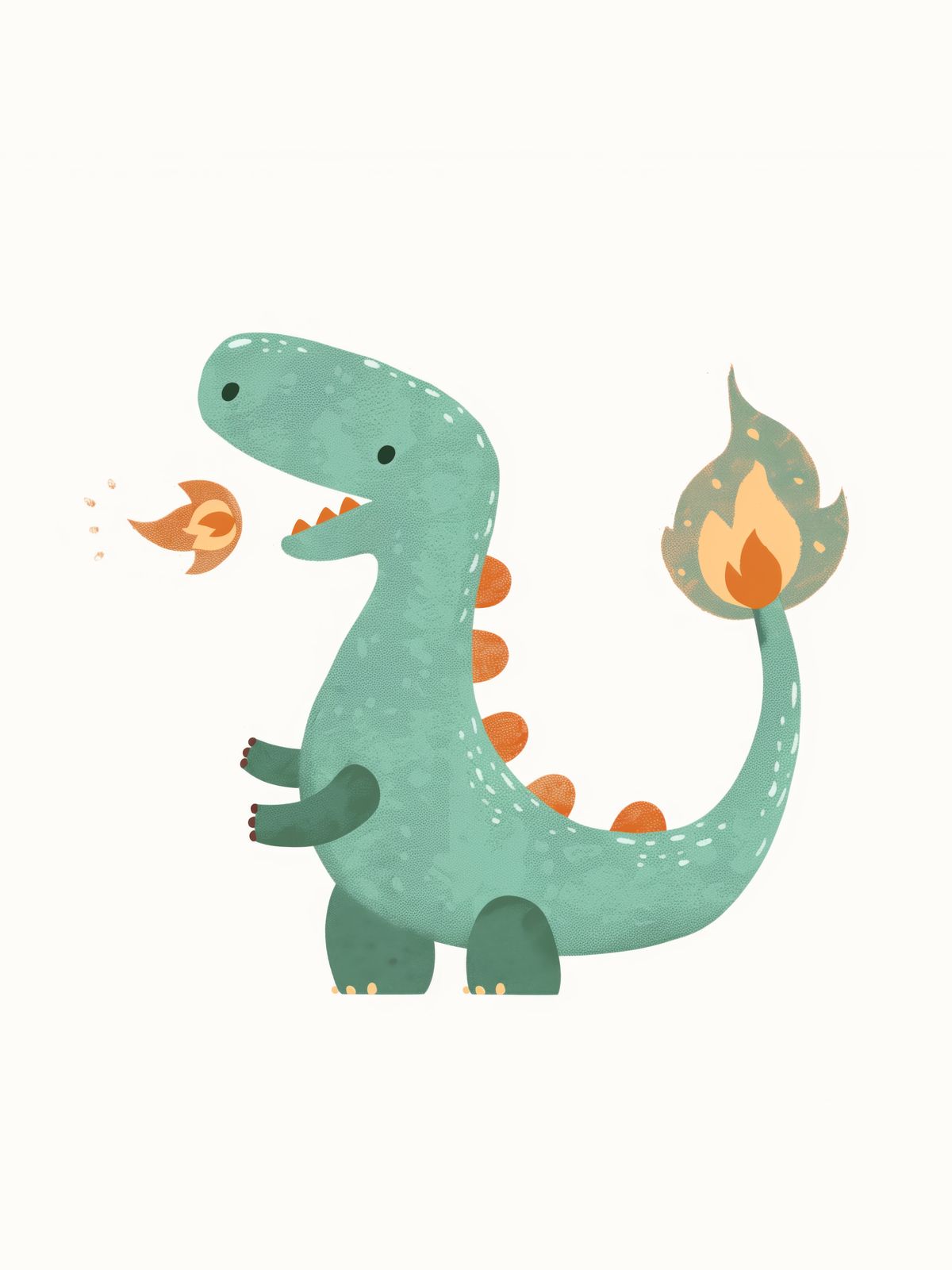 Plakat - Urocza Ilustracja Dinozaura