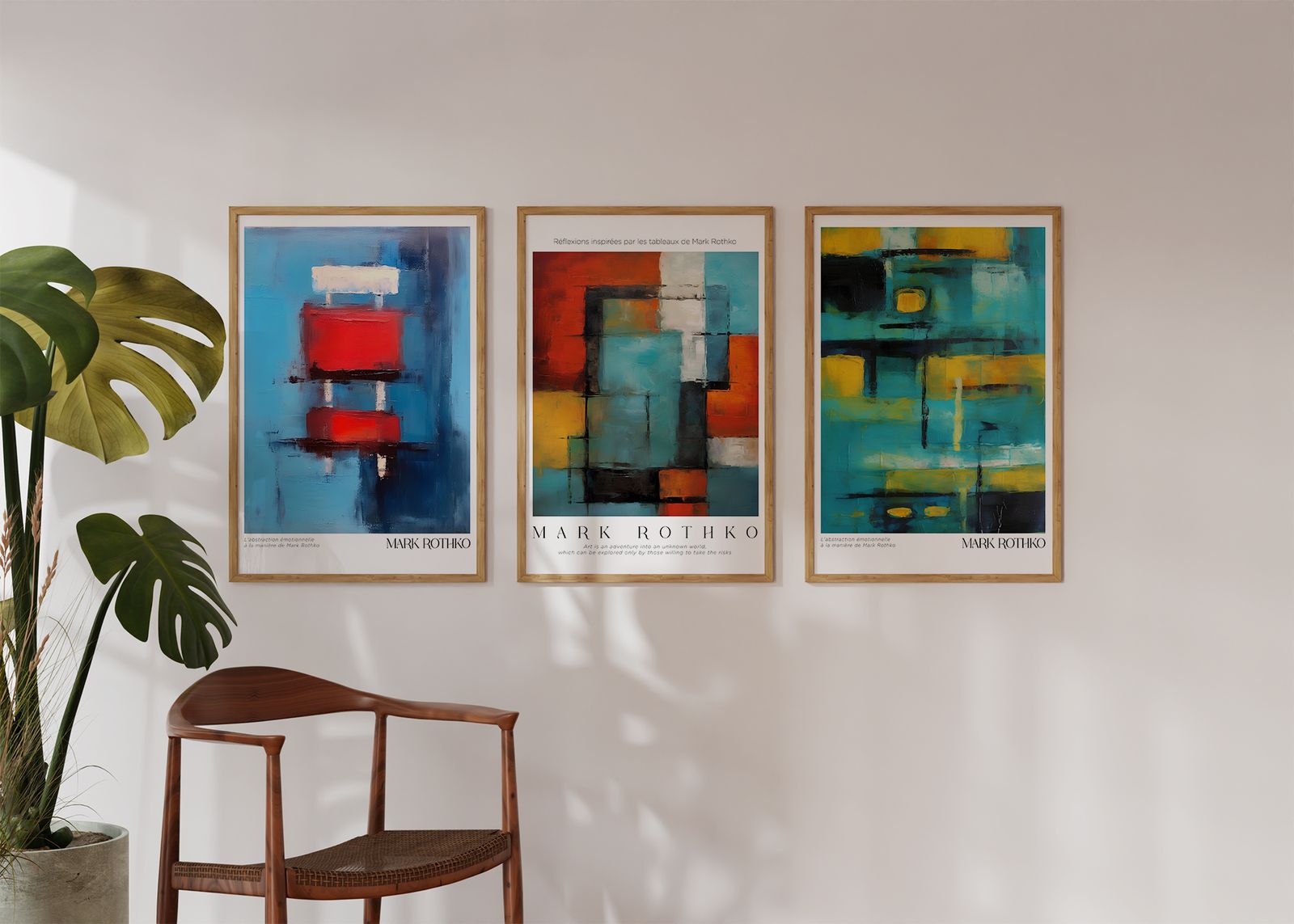 Plakat - Zainspirowany Markiem Rothko / Zestaw 3