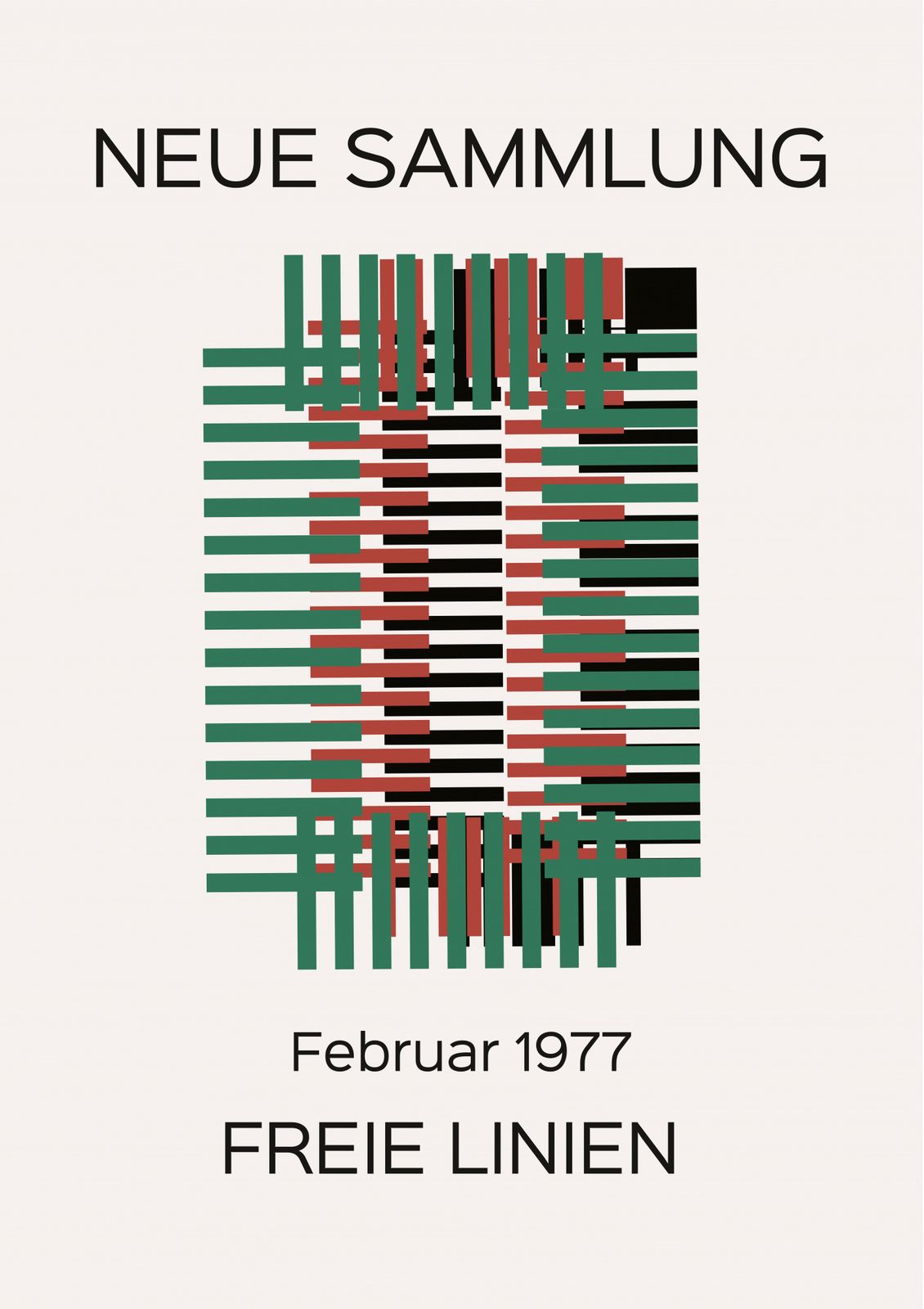 Plakat - Neue Sammlung Freie Linien
