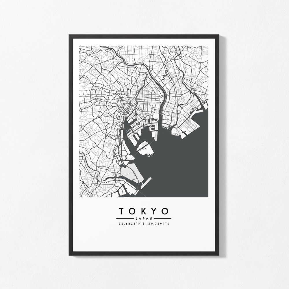 Plakat - Mapa Tokio