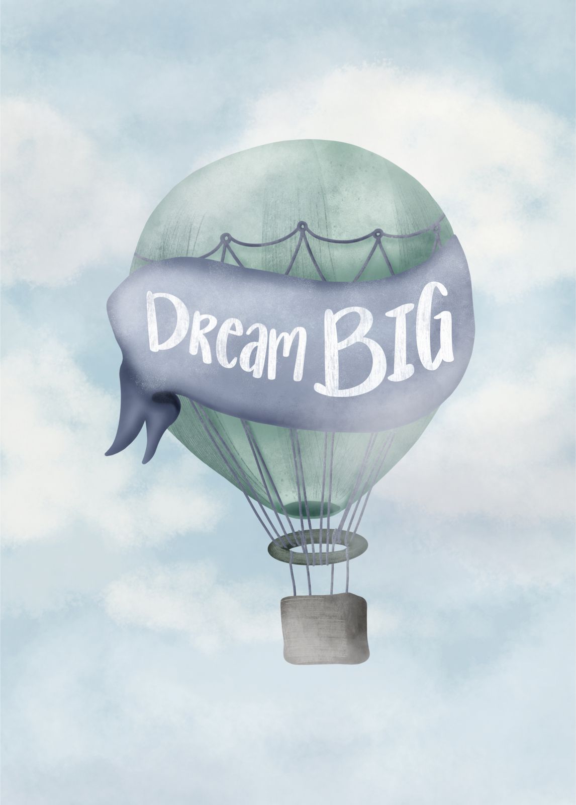 Plakat - Dream Big Balon