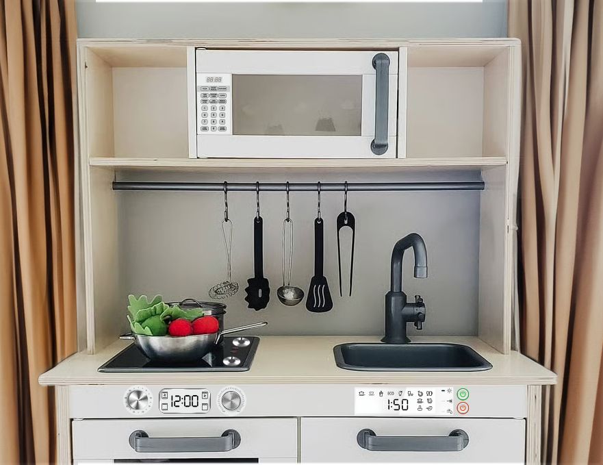 Naklejki samoprzylepne - Naklejki do kuchni dla dzieci - Szare