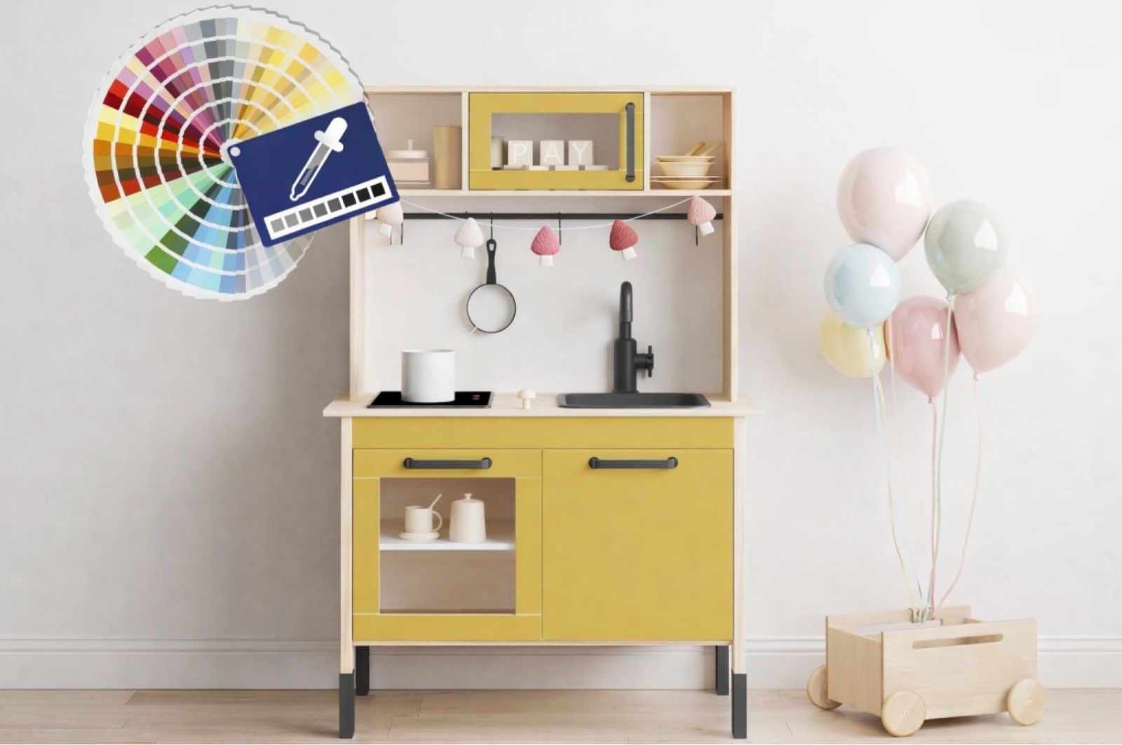 Naklejki samoprzylepne do kuchni dla dzieci IKEA Duktig – Wybierz kolor